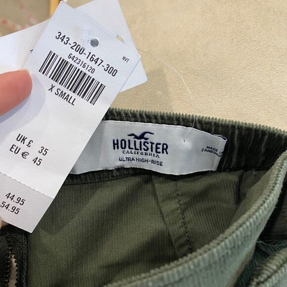 NWT Hollister Ultra High Rise Corduroy Mini Skirt - Picture 6 of 7